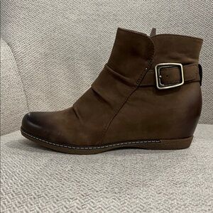 Dansko Tan Leather Ankle Boots EU 37 size 7-7.5
